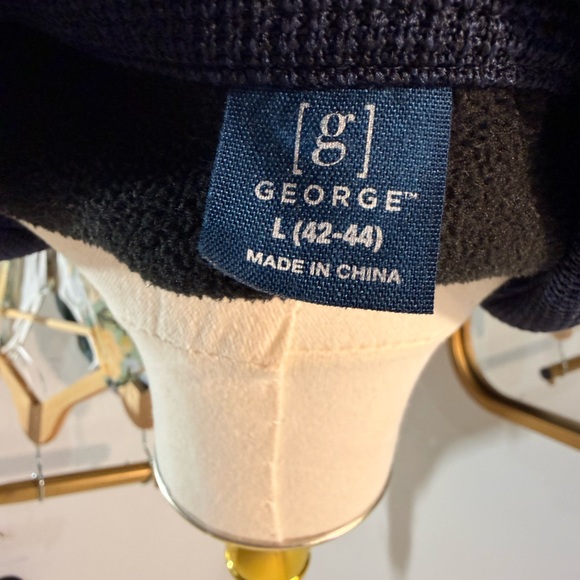 George Navy Knit Button-Up Jacket - Picture 5 of 6